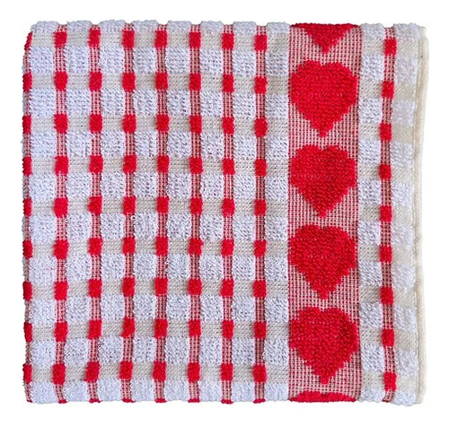 6 Un Repasador Degrade 46 X 58 Cm - 100 % Algodon Surtido Corazones Surtido Dibujo