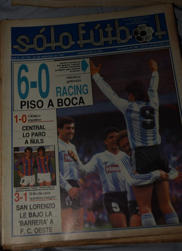 Revista Solo Futbol 6-0 Racing Piso A Boca