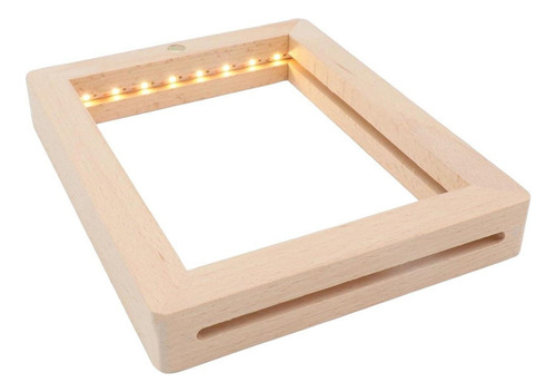 Para Marco De Fotos De Madera Marco De Fotos Led Luz De