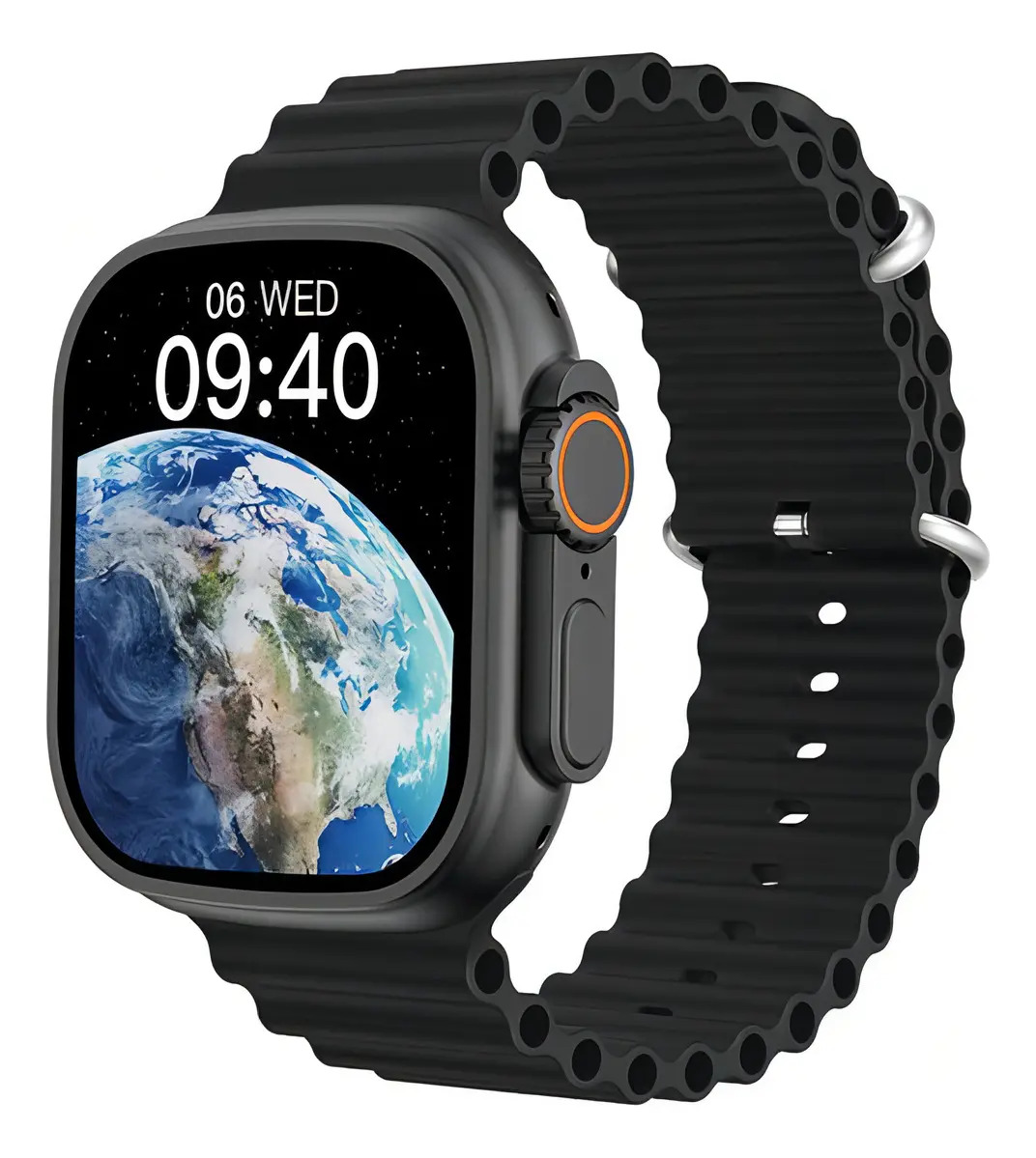 Smartwatch Microwear Ultra W68 Max 49mm Preto com GPS e NFC