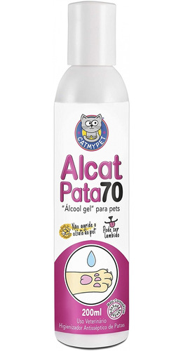 Alcat Pata 70 Álcool Gel 200ml