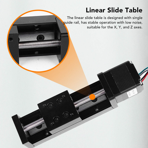 Mesa Lineal De 100 Mm De Carrera, Motor De 28 Pasos, Alta