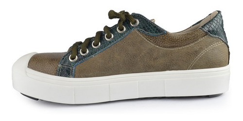 Imagen 5 de 9 de Zapatillas Urbanas De Mujer De Cuero Claude - Ferraro