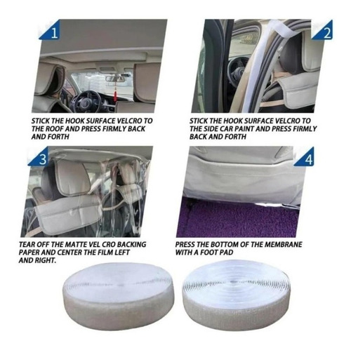 Protector Separador De Cabina Pvc Taxi Uber Didi Beat
