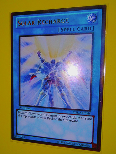 Yugioh! Solar Recharge Gold Rare Pgld-en046 1st Edition 