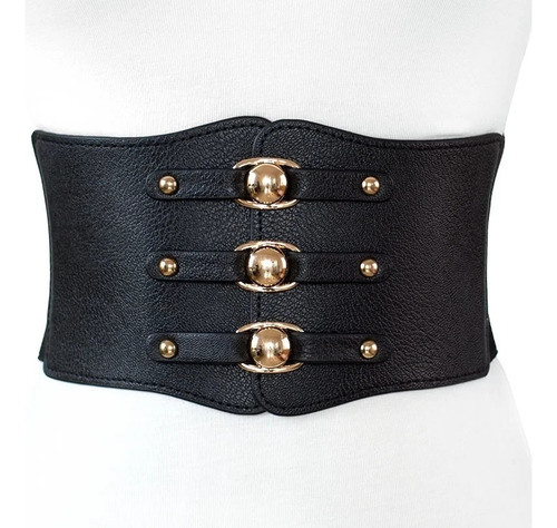 Cinturón Ancho De Moda Para Mujer, Nueva Hebilla De Metal, C
