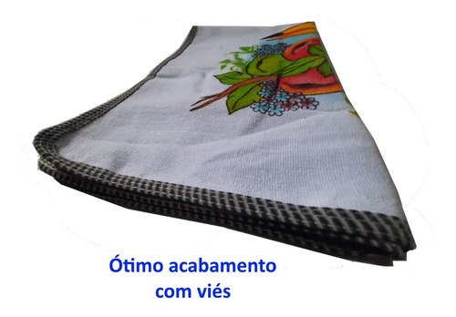 Pano De Prato Kit Cozinha Barato 10 Unid Qualidade C/ Viés