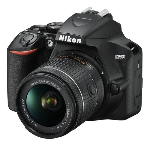 Imagem 1 de 10 de Câmera Digital Nikon D3500 Dslr Com Kit Lente De 18-55mm