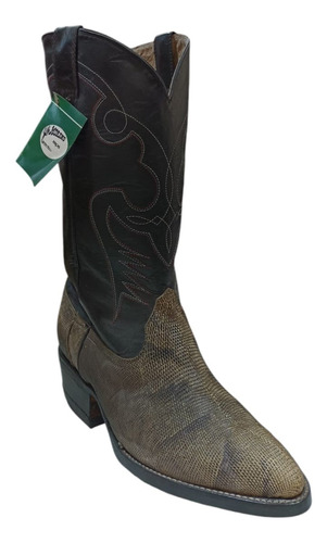 Bota Vaquera Hombre De Iguana Original Ultimos Pares Oferta