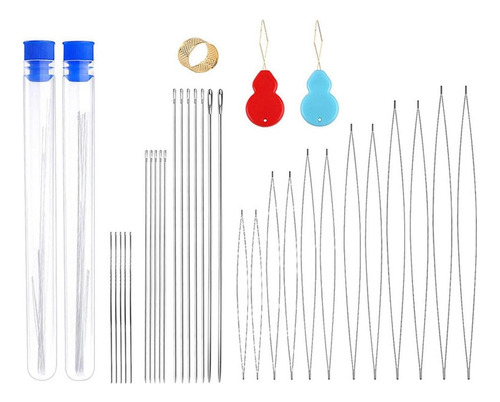 Juego De Agujas De Semilla De De Cuentas De Ojo Grande G G