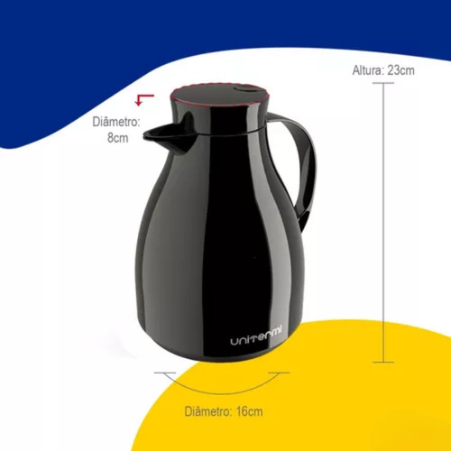 Garrafa Térmica Café Leite Bule Premium 1,0 Lts