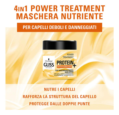 Schwarzkopf Gliss 4-in-1 Mask Mascarilla Con Proteínas Y Ma
