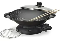 Comprar Aroma Housewares Aew-306 Wok Eléctrico Con Tapa De Vidrio Te
