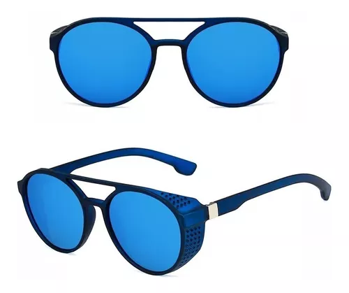 Lentes Moda Accesorios Grandes Azul Carey Brillos Anticovid