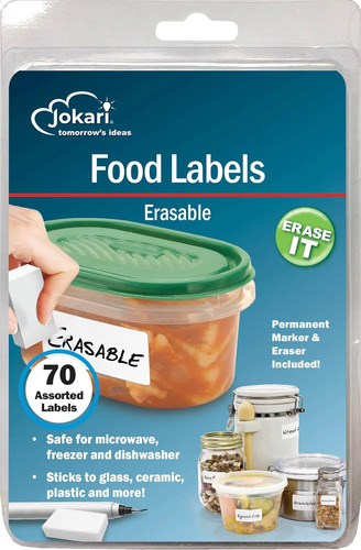 Label Etiquetas De Alimentos Borrables Marcadores, 70 E...