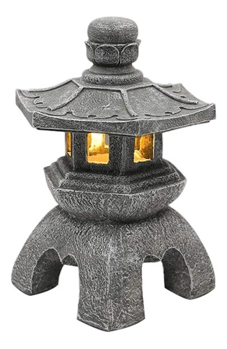 Lámpara De Estatua De Linterna De Pagoda Luces De Jardín