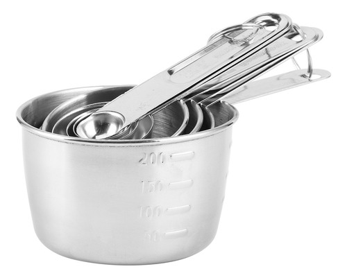 Juego De Tazas Y Cucharas Medidoras De 8 Piezas