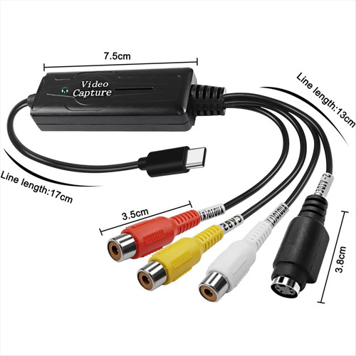 Adaptador De Tarjeta De Captura De Video Rca Av A Usb C Conv