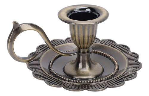 Candelabro Portátil Retro Con Soporte Para Velas De Mesa