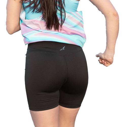 Short Lycra Deportivo Faja Modeladora Calza Corta Tiro Alto