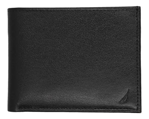 Nautica Cartera Bifold De Piel 31nueop001 Black Caballero