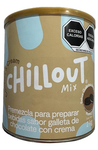 Polvo Preparar Frappe Cookies And Cream Chill Out 2 Kilos