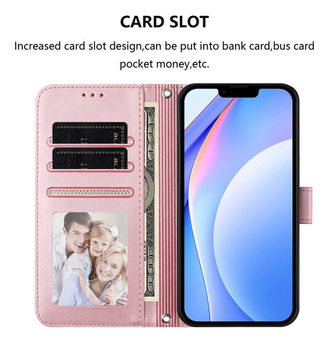 Funda De Piel Con Ranura Tipo Cartera Para Motorola G64 G60 G55 G54 Power G53 G52 G51