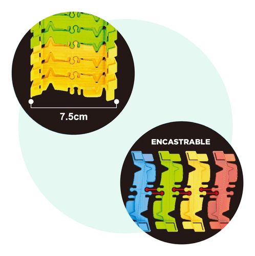 Pista Flexible 360º Con Auto Luminoso 118 Pcs