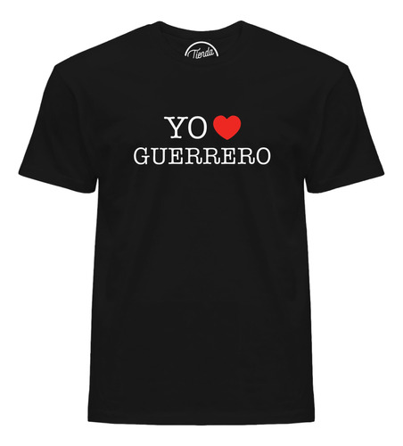 Playera Yo Amo Guerrero Corazón Souvenir T-shirt