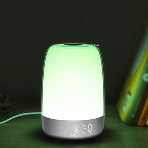 Luz Nocturna Táctil Con Alarma De Simulación De Amanecer Clo