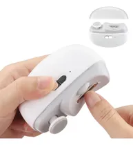 Comprar Lima Eléctrica Para Uñas Adulto Bebe Cortaúñas Luz Led Usb