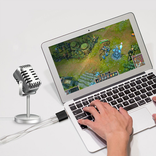 Tarjeta De Sonido Externa Usb 7.1 Usb A Micrófono De Auricul