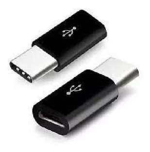 Adaptador Micro Usb A Usb Tipo C Negro