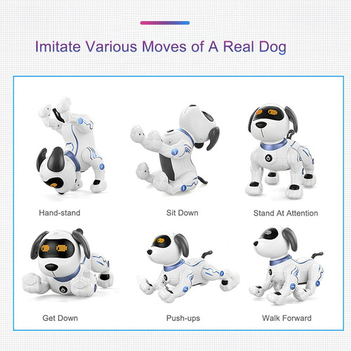 N Robot Puppy Smart Con Luz Y Sonido Rc Animal Dog Toy Para