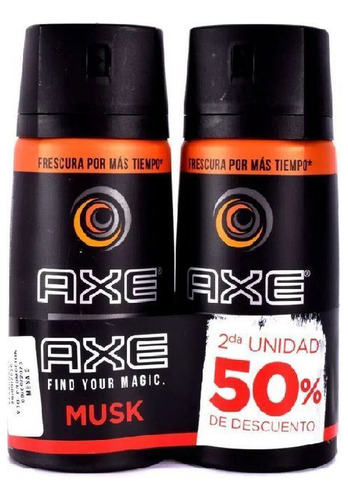 Axe - Pck - 2 Deos 25 % Off - Musk - 96 G