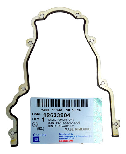 Empacadura Tapa Cadena Delantera Para Silverado 5.3