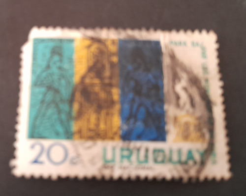 Sello Postal - Uruguay - Monumentos - 1964 ( Rota )