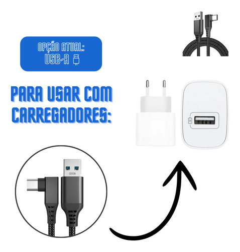 Cabo Usb-c Em L 5 Metros ( 5m )