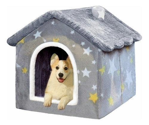 Casa Para Perros De Interior, Plegable, Suave, Cama Cálida.