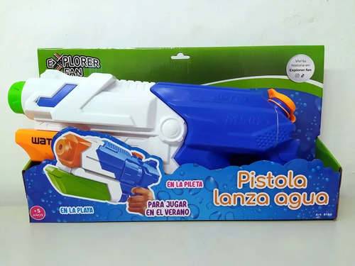 Juguete Pistola De Agua Explorer Fun Compresion De Aire Prom