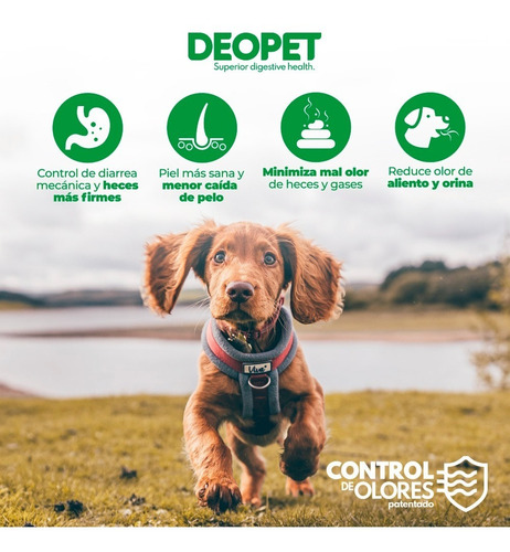 Imagen 5 de 6 de Alimento Perro Deopet 6kg. Reduce Olores Y Controla Diarrea.