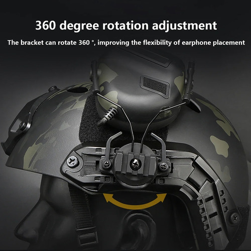 Auriculares Radio Ptt Con Microfono Casco Táctico Militar