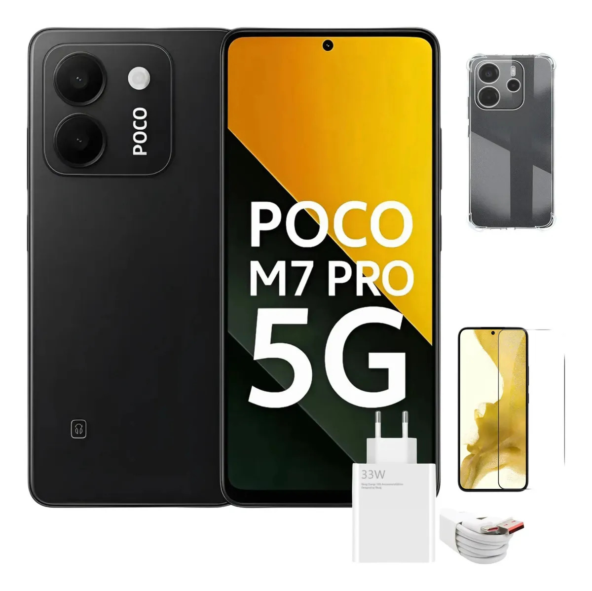 Xiaomi Poco C85 256gb 8ram 4g Nfc Global + Pelicula E Capa Cor Preto