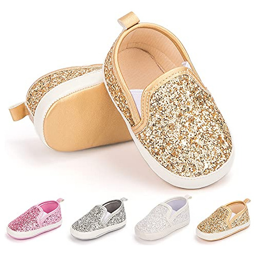 Bebé Niño Niño Niño Niña Niños Sequin Zapatos Suave 8xl1y