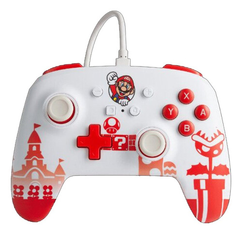 Control Powera Enhanced Wired Mario Red / White