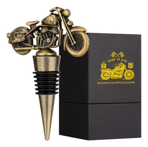 Lkkcher Tapon Para Botella Vino Motocicleta Bonito Regalo