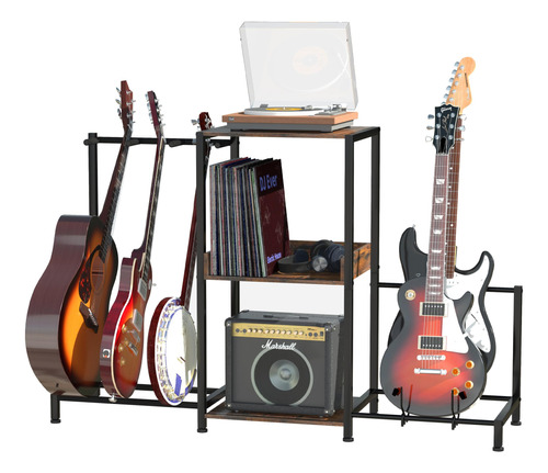 Lfcreator Soporte De Guitarra Para 5 Guitarras Multiples Con