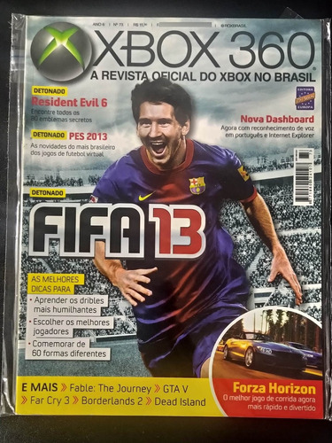 Revista Xbox 360 73 Resident Evil 6 Fifa 13 Pes 13 Detonados (Usado)