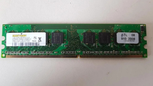 Memoria Markvision 1gb Ddr2-667mhz-cl5 Pc5300u-50550 Usado