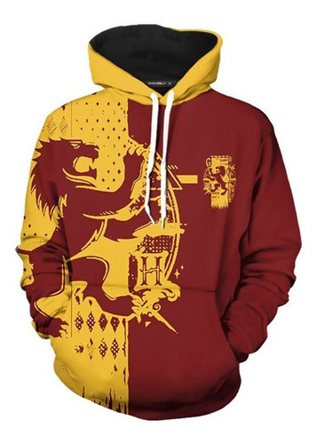 Sudadera Capucha Harry Potter Gryffindor Hombres Jersey